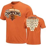 San Francisco Giants 2010 World Series Champions On The Mark Roster T-Shirt