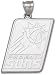 Phoenix Suns Solid Sterling Silver Basketball Logo Giant Pendant