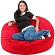 3-feet Cinnabar Cozy Sac Bean Bag Chair Love Seat