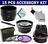 15 Pcs KIT for SONY DSC-HX1, Includes: 72MM 2.0X High Definition Telephoto Lens + Super Comfortable Carry Case+ Caps (Front and Back) + 0.45X High Definition Wide Angle Lens with Macro Potion + Comfortable Carry Case+ Caps (Front and Back) + Lens Tube Adapter+ 3 Pcs. Filter Kit (UV, CPL, FLD) + Carry case + 1 Microfiber Cleaning Cloth Keychain + 1 Lens Cleaning Pen + 1 Premium Microfiber Lens Cleaning Cloth