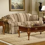 3 Seat Fabric Sofa in Beige Amberwood Barley