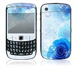 Blue Roses Design Decal Skin Sticker for BlackBerry Curve 8500 Cell Phone