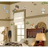 In The Woods Wildlife Animal Stickers Wall Decals Children Bedroom Decor