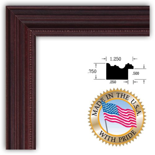 24x32 / 24 x 32 Cherry Stain on Basswood Picture Frame - NEW .. 1.25'' wide