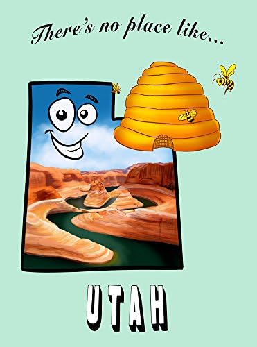 There's No Place Like Utah - Vinyl Print Poster - 18x24