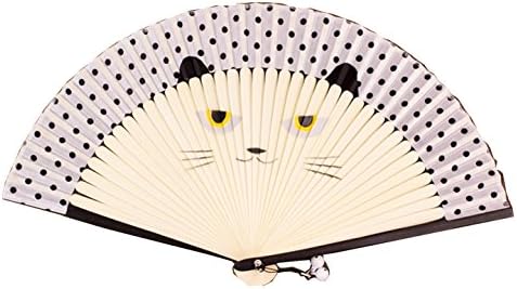 Ladies Ancient Chinese Wind Silk Folding Gift Fan (white)