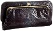 SONDRA ROBERTS NEW YORK Painted Python Frame Clutch