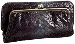 SONDRA ROBERTS NEW YORK Painted Python Frame Clutch