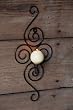 Single-Candle Metal Scroll Wall Sconce