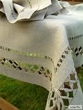 Linen Tablecloth Natural Queen