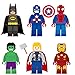 The Lego Super Hero Characters Removable Wall Stickers Decal 6 Piece Set