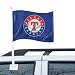 Texas Rangers Royal Blue Car Flag