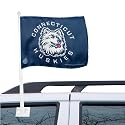 Connecticut Huskies (UConn) Navy Blue Car Flag