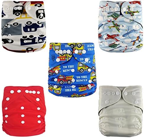 NEW DESIGN Bamboo Charcoal Cloth Diapers + Inserts Set from Jack Jill Baby (On the Go!)