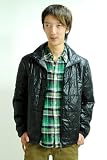 (マイク カーティス) MIKE KURTIS　エンボス　中綿　ブルゾン　ダウン　アウター　メンズ