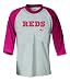 Reds BP T-Shirt - Cincinnati Reds Batting Practice 3/4 Sleeve Tee