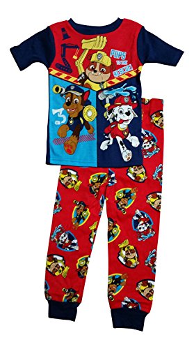 Paw Patrol Little Boys' Toddler Short Sleeve Cotton Pajama Set