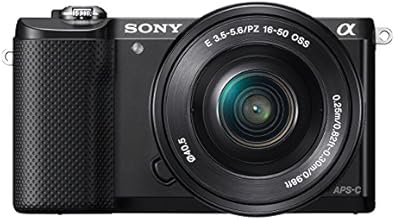 Sony Alpha 5000 Systemkamera (Full HD, 20 Megapixel, Exmor APS-C HD CMOS Sensor, 7,6 cm (3 Zoll) Schwenkdisplay) schwarz inkl. SEL-P1650 Objektiv