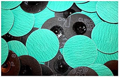 Car Builder Supply 717q25 Sand Loc Quick Change Type R Premium Zirconia (ZA) Grinding Sanding Disc 3" 80 Grit 25pc