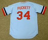 KIRBY PUCKETT Minnesota Twins 1987 Majestic Cooperstown Throwback Baseball Jersey