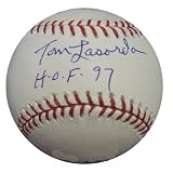 Tommy Lasorda Autographed Baseball w/ HOF 97 Insc.