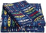 Pinzon Kids Printed Canoe Queen Sheet Set