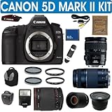 BRAND NEW CANON EOS 5D MARK II (IMPORT) + CANON 28-135mm IS LENS + CANON 75 ....