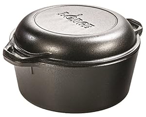 Lodge L8DD3 Double Dutch Oven and Casserole with Skillet Cover, 5-Quart