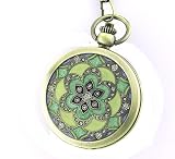 New ~MUST SEE~ Vintage Floral Case Ladies Pocket Watch