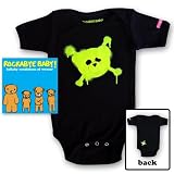 Rockabye Baby! Lullaby Renditions of Weezer + Rockabye Baby 100% Organic Cotton Onesie (Green)