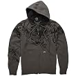 Fox Racing Soho Men's Front Fleece Hoody Zip Sports Wear Sweatshirt - Charcoal