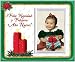 Feliz Navidad y Prospero Ano Nuevo Christmas Picture Frame Gift Candles