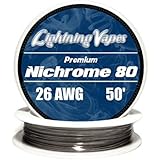 Genuine Lightning Vapes &reg; 26 AWG Nichrome 80 Wire 25' 50' 100' 250' 500' 1000' (50')