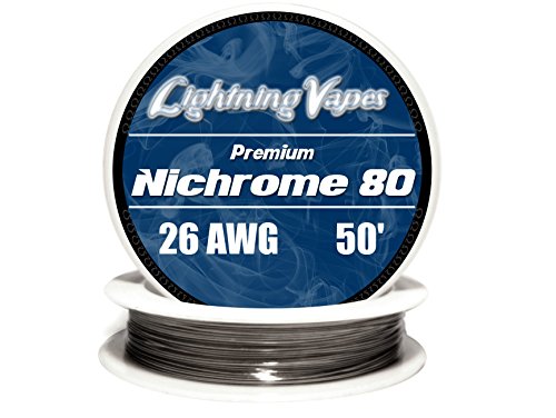 Genuine Lightning Vapes ® 26 AWG Nichrome 80 Wire 25' 50' 100' 250' 500' 1000' (50')
