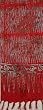 Batik Scarf, Rayon - Brilliant Red Abstract