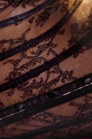 Janet Reger Black Lace Basque Images