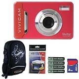 Vivitar Vivicam V5024 5.1MP Pink Digital Camera Plus 4GB Accessory Kit