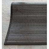 Bamboo Border Texturized Chocolate Contemporary Rug Size: 8' x 10'