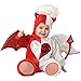 Lil Characters Unisex-baby Infant Here Comes Trouble Costume, Red/White, Medium image 1