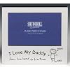 'I Love My Daddy from his head to his toes" Photo Frame (Satin silver colour) 5 x 3.5"