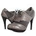 Savior35 Oxford High Heel Ankle Boots GRAY
