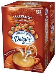 International Delight Hazelnut Liquid Creamer, 192-Count Single-Serve Packages