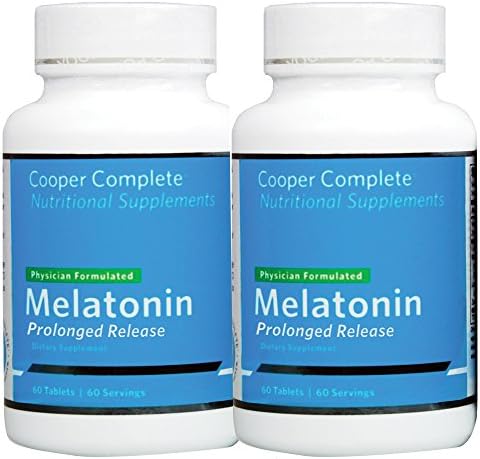 Prolonged Release Melatonin 5mg.Two-Phased delivery releases melatonin quickly,then steadily over six hours.B6 (pyridoxine HCI) and Calcium aid in melatonin biosynthesis 90 Tablets per bottle 2 Pack