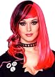 Punked Out Black and Pink Wig - Adult Std.