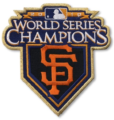 2010 San Francisco Giants World Series Champions Ring Ceremony Sleeve Patch (Gold Border)