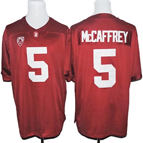 WEENKS Men's Christian McCaffrey 5 Stanford Cardinal College Football Jersey M Red