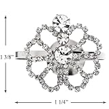 Buy Art Deco 8 petal flower Silver with clear crystal Napkin Ring Knowing God: Walking through the Book of Books