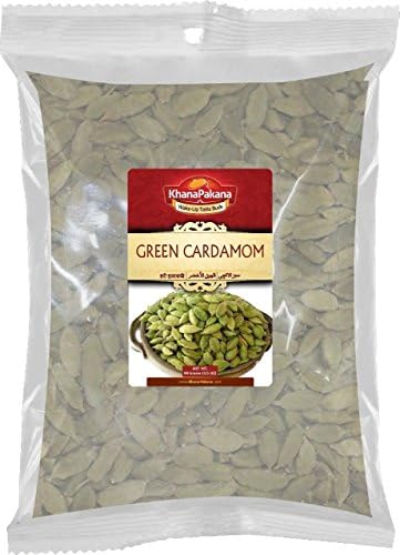 Pack of 2 ~ Green Cardamom Pods 3.5OZ Ounce ~ KhanaPakana Brand ~ Best Deal on Amazon for Freshly Packed Gourmet Quality Indian Spice