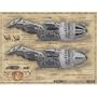 (12x16) Serenity Movie Firefly Blueprints Reference Pack Spiral Bound Book