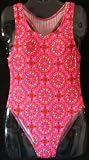 Girls 1 PC T-Back Pink/Circle Burst